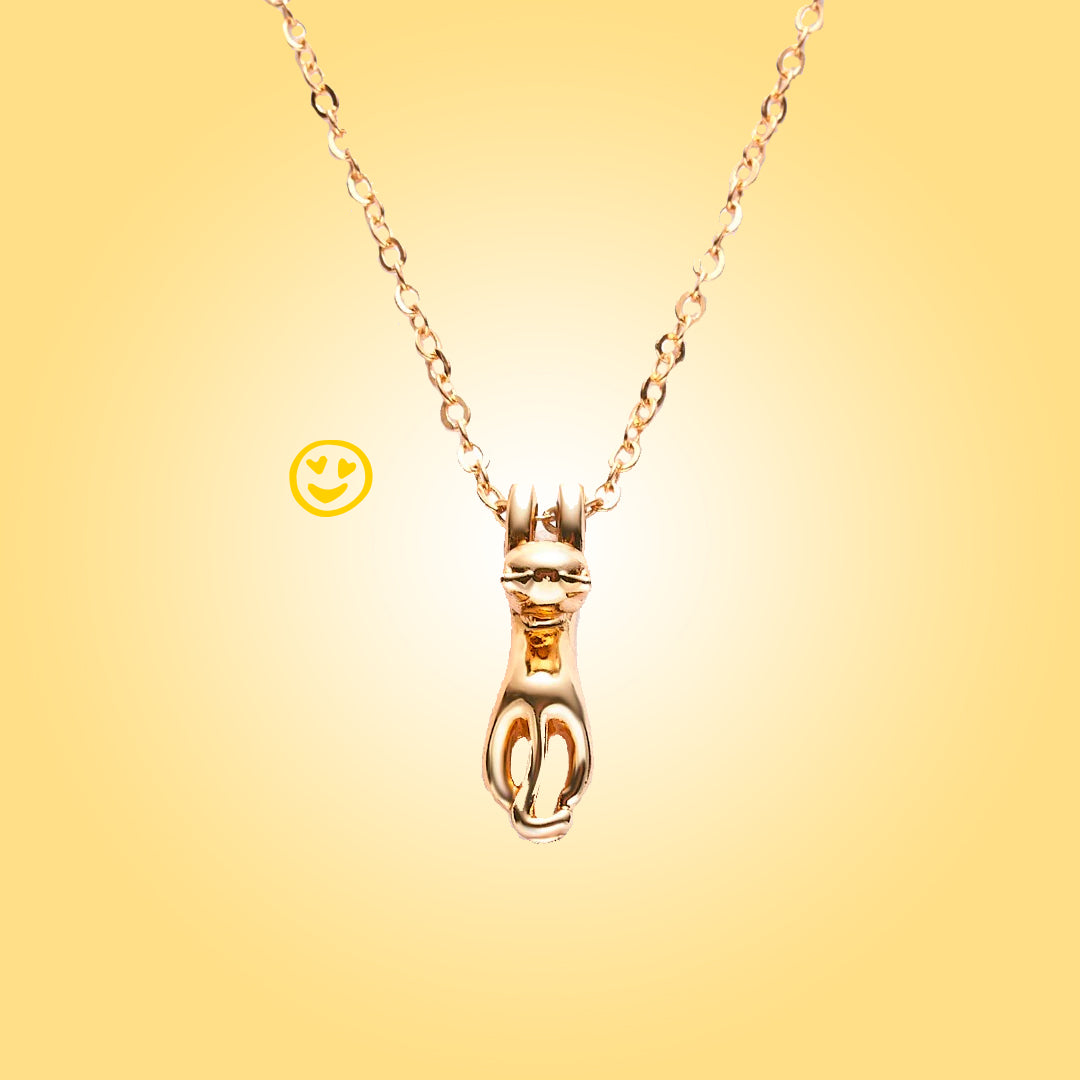 3D kristallen kattenketting voor vrouwen meisjes, S925 sterling 3D kristallen kattenketting voor vrouwen meisjes, S925 sterling